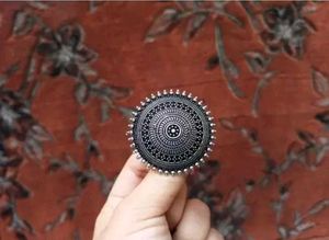 Statement Oxidized Silver Ring