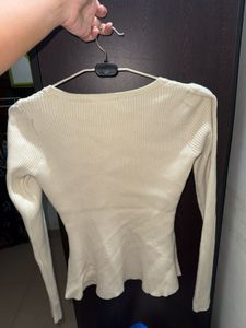 Peplum Knit Top - Elegant &amp; Versatile