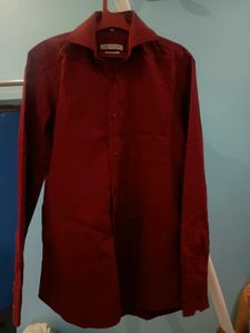 Stylish Maroon Formal Shirt – European Fit