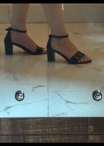 Black Heeled Sandals