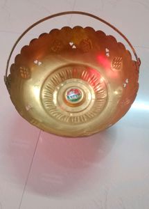 30 Years Old Pure Brass Basket