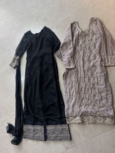 Black Kurta Set Nd Single Kurti