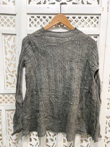 Gray Long Sleeve Top A