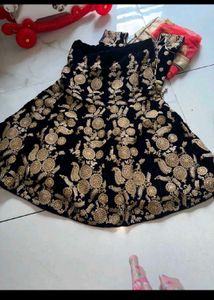 Black Embroidered Lehenga Choli