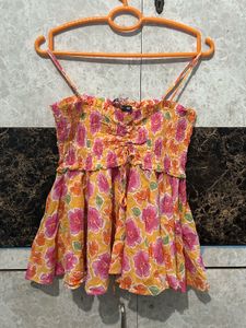 Floral Spaghetti Top