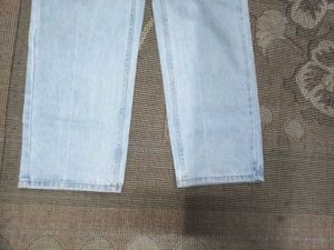 Light Wash Wide Leg Jeans Waist 30 Size For Girls
