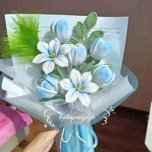 Crochet Lily &amp; Tulip Bouquet