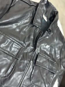 Stylish Black Faux Leather Jacket🧥
