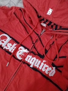 Red Ask Enquired Hoodie