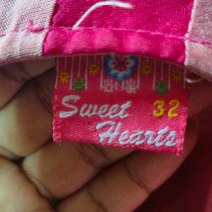 Pink Striped Indian Dress