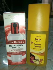 The Long Lasting Mist & Loreal Serum