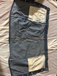 Button Up Denim Skirt