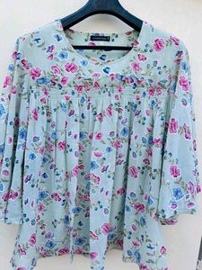 Floral Print Women’s Tunic Top - Stylish & Comfort