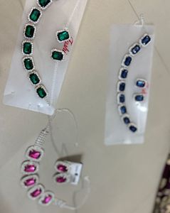 High Quality Jeweled Necklace & Earring Sets