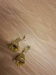 Yellow Jhumka