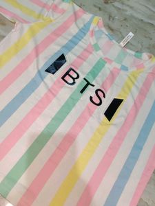 BTS Striped Tee