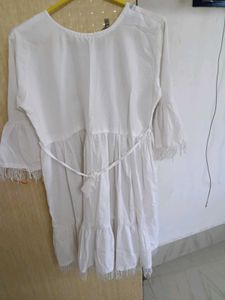 Embroidered White Kurta