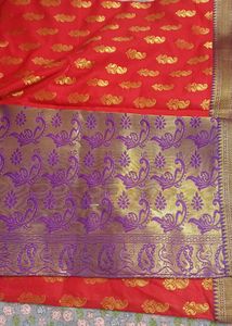 Festive Jhari Booti Woven Saree, Designer Blouse