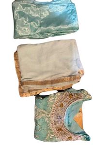 Aqua Embroidered Salwar Kameez Suit