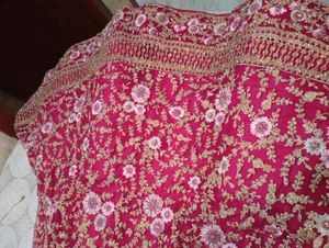 Cherry Pink Heavy Handworked Lahenga