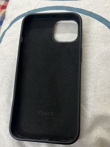 Black silicone case for iPhone 13