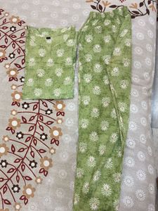 Green Kurta Set