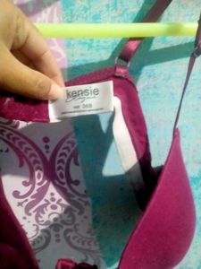 Burgundy Padded Bra
