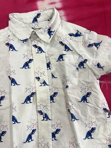 Boys Dinosaur Shirt &amp; Mickey Shorts Set