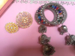 Jewelry Set: Combo Of 2 Rings and Bracelet