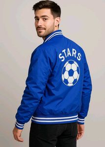 Blue Varsity Jacket - Alisa