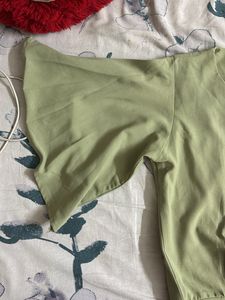 Cute Bunny Applique Tie-Front Top