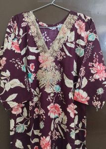 New Unused Cotton Blend ReshamZari Work Suit