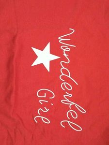 Red &amp; White Graphic Tee