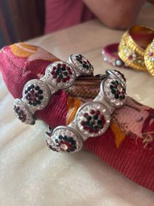 Fancy Women White Bangles