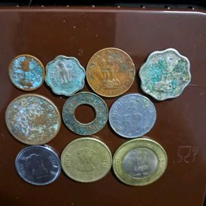 Assorted INDIAN coins