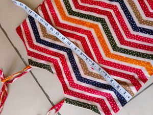 Colorful Chevron Sundress/ Multicolour Kurthi