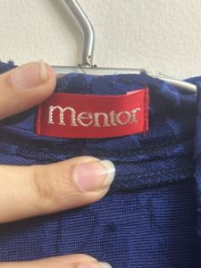 Stylish Blue Patterned Cardigan