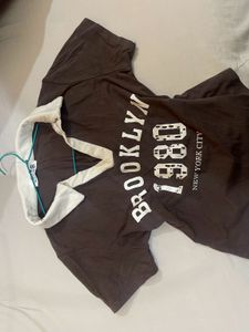 Brown Graphic T-Shirt