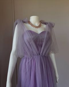 Lavender Mesh Gown