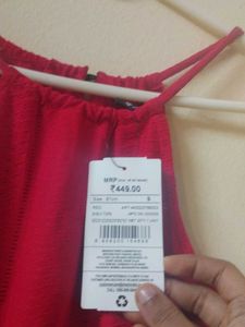 Shein Red Halter Top