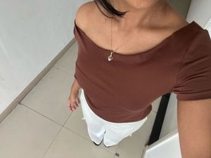 Brown Crop Top - Stylish &amp; Chic