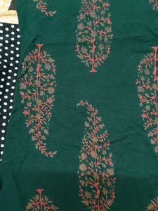 Green Printed Kurta