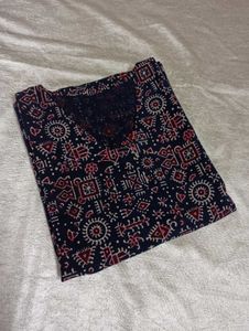 Ethnic Print Kurta Top