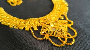 Covering Necklace and Earrings Set