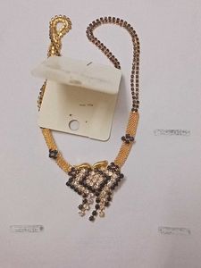 Black Stone Necklace For Elegance