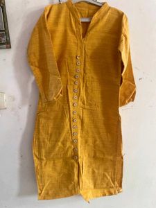 stan patti kurta in mustard colour