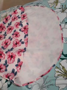 Pink Halter Neck Floral Tail Dress