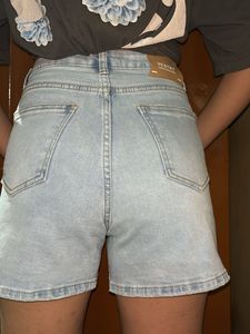 Light Wash Denim Shorts