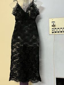 Black See Through Designer One Piece