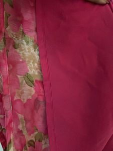 Chiffon Floral Crepe Kurta